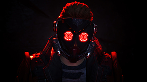 Star-Lord, Dark background, Marvels Guardians of the Galaxy, PlayStation 5, PC Games, 4K wallpaper