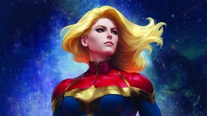 Captain Marvel, Superheroes, Artwork, 4K wallpaper