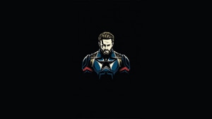 Captain America, Superheroes, Artwork, Dark, Black, 4K wallpaper