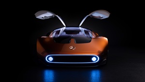 Mercedes-Benz Vision One-Eleven, Futuristic, Concept cars, Dark background, 4K wallpaper