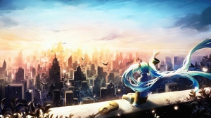 Hatsune Miku, Vocaloid, Anime, Anime Girl, Artist, Artwork, Digital Art, 4K wallpaper