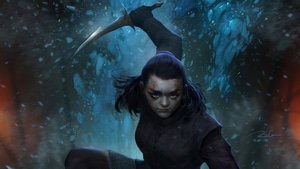 Maisie Williams, Arya Stark, Artwork, Artist, Tv Shows, 4K wallpaper