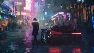 Artist, Artwork, Cyberpunk, Artstation, 4K wallpaper