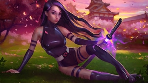 Psylocke, Character, Marvel, Artwork, Artstation, 4K wallpaper