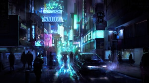 Cyberpunk, Street, Artist, Artwork, Digital Art, Artstation, 4K wallpaper