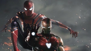 Spiderman, Iron Man, Superheroes, Artist, Artwork, Digital Art, 4K wallpaper