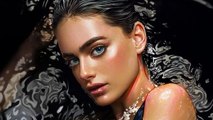 Woman, Illustration, Portrait, Beautiful, 4K wallpaper