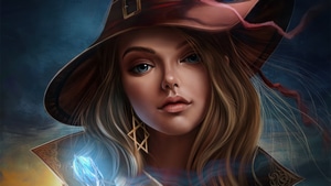 Magic, Fantasy Girls, Artist, Artwork, Digital Art, Artstation, 4K wallpaper