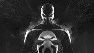 Venom, Punisher, Superheroes, Artwork, 4K wallpaper