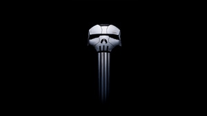 Punisher, Superheroes, Artwork, Logo, 4K wallpaper