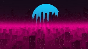 Retrowave, Synthwave, Artist, Artwork, Digital Art, Artstation, 4K wallpaper