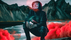 Anonymus, Mask, Raven, Artist, Artwork, Digital Art, 4K wallpaper