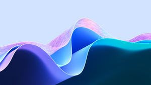 Waves, Windows 11, Blue, Stock, Light Mode, 4K wallpaper