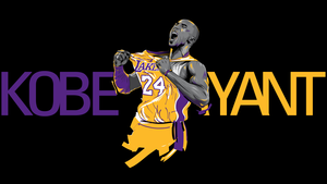 Kobe Bryant, Los Angeles Lakers, Black background, American basketball player, 4K wallpaper