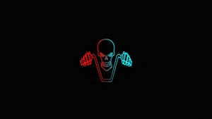 Ghost Rider, Superheroes, Minimalism, Minimalist, Dark, Black, 4K wallpaper