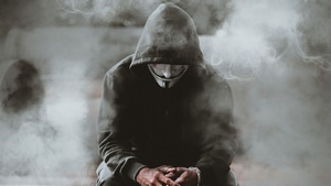 Anonymus, Mask, Artist, Artwork, Digital Art, 4K wallpaper