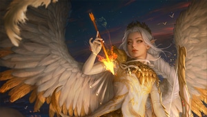 Angel, Wings, Artist, Artwork, Digital Art, Artstation, Fantasy, 4K wallpaper