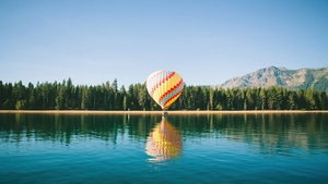 Air Balloon, Nature, Clouds, 4K wallpaper