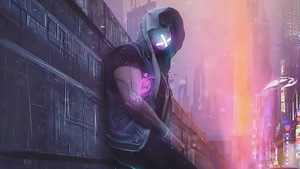 Cyberpunk, Mask, Artist, Artwork, Digital Art, 4K wallpaper