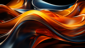 Glass, Abstract background, Waves, 4K wallpaper