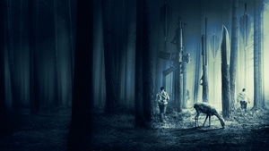 Forest, Artist, Artwork, Digital Art, Deer, Guns, 4K wallpaper