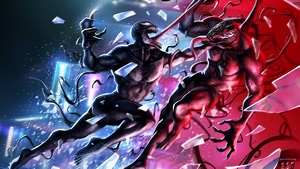 Venom, Carnage, Superheroes, Artwork, Artstation, 4K wallpaper