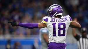 Justin Jefferson, Wide receiver, Minnesota Vikings, American football player, 4K wallpaper