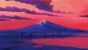 Lake, Mountains, Minimalism, Minimalist, Artist, Artwork, Digital Art, Deviantart, 4K wallpaper
