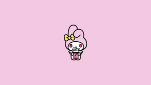 My Melody, Pink, Cute cartoon, Sanrio, 4K wallpaper