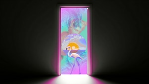 Flamingos, Vaporwave, Artist, Artwork, Digital Art, 4K wallpaper