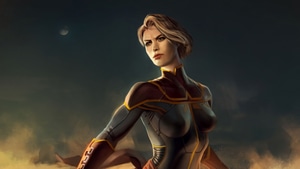 Captain Marvel, Superheroes, Artist, Artwork, Digital Art, Artstation, 4K wallpaper