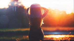 Girls, Model, Sunset, 4K wallpaper
