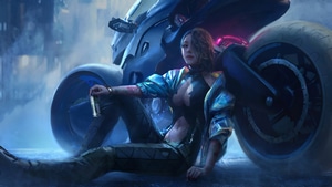 Cyberpunk, Biker, Artist, Artwork, Digital Art, Artstation, 4K wallpaper