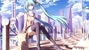 Hatsune Miku, Vocaloid, Anime, Anime Girl, Artist, Artwork, Digital Art, 4K wallpaper