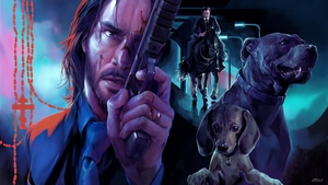 John Wick, Keanu Reeves, Artwork, Artstation, 4K wallpaper
