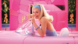 Barbie, Margot Robbie as Barbie, 2023 Movies, Pink, 4K wallpaper
