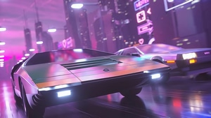 Delorean, Cars, Artist, Artwork, Digital Art, Vaporwave, Synthwave, 4K wallpaper