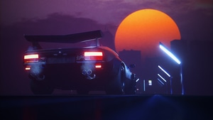 Retrowave, Synthwave, Artist, Artwork, Digital Art, 4K wallpaper