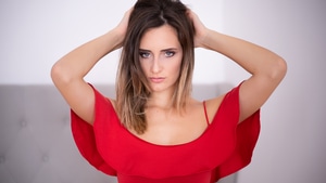 Red Dress, Girls, Model, 4K wallpaper