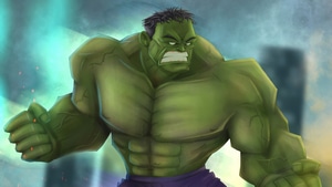 Hulk, Superheroes, Artwork, Artstation, 4K wallpaper