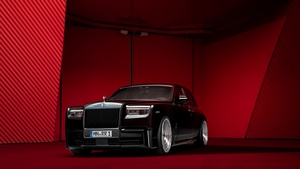 Rolls-Royce Phantom, SPOFEC, 2023, Black cars, Red, 4K wallpaper
