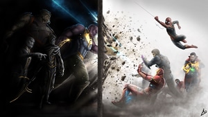 Thanos, Avengers, Superheroes, Artwork, 4K wallpaper