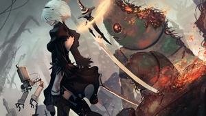 Nier Automata, Games, Artist, Artwork, Digital Art, Artstation, 4K wallpaper
