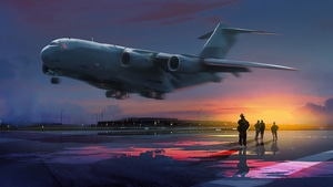 Plane, Artist, Artwork, Digital Art, Artstation, 4K wallpaper