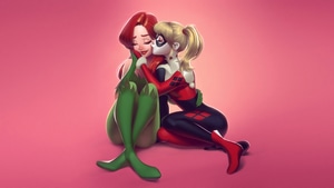 Poison Ivy, Harley Quinn, Superheroes, Artist, Artwork, Digital Art, 4K wallpaper