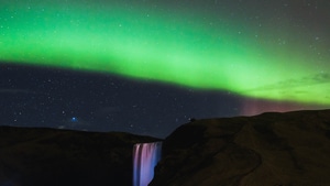 Northern Lights, Nature, Mountains, 4K wallpaper