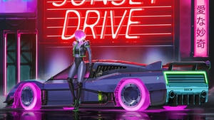 Cyberpunk, Synthwave, Artist, Artwork, Digital Art, Artstation, 4K wallpaper