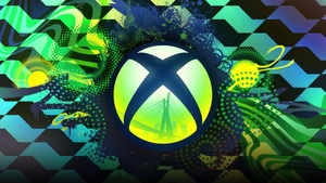 Xbox logo, Green abstract, 4K wallpaper