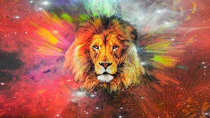 Lion, Artist, Artwork, Digital Art, 4K wallpaper