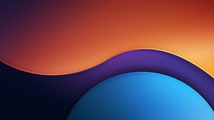 Abstract background, Orange, Blue, 4K wallpaper
